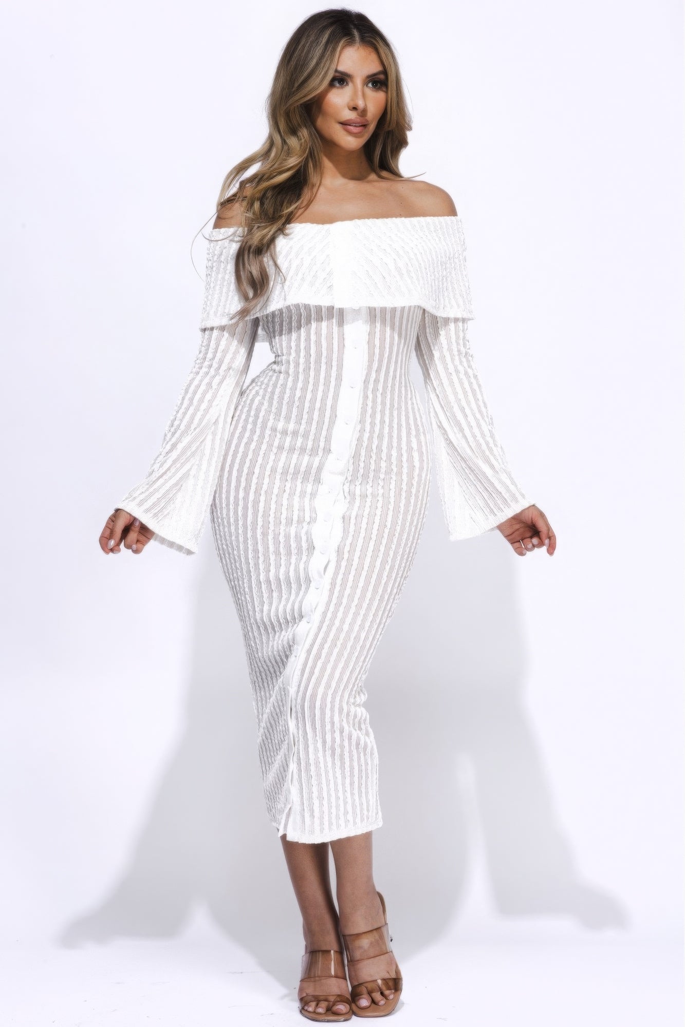 Flounce & Flair Midi Dress